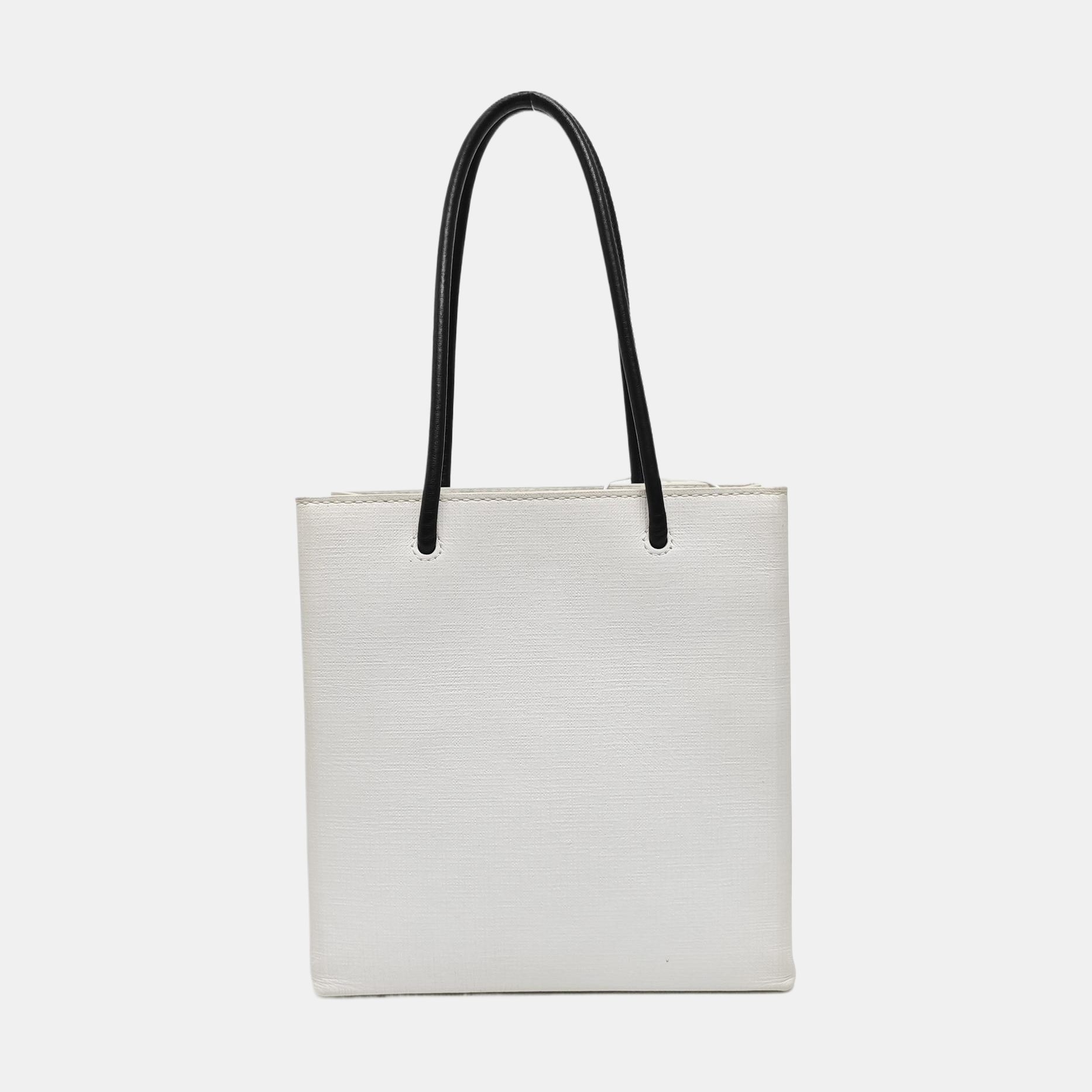 Shopping Bag Super Mini Calfskin White