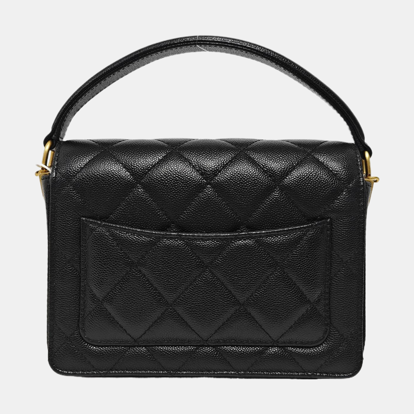 24A Mini Quilted Calfskin Black