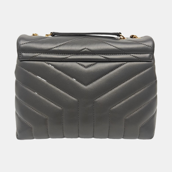 LOULOU Small Quilted Calfskin Gray