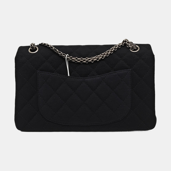 Authenticated pre-owned  2.55 227 (jumbo) Quilted Fabric Black - Shoulder Bag at Looply