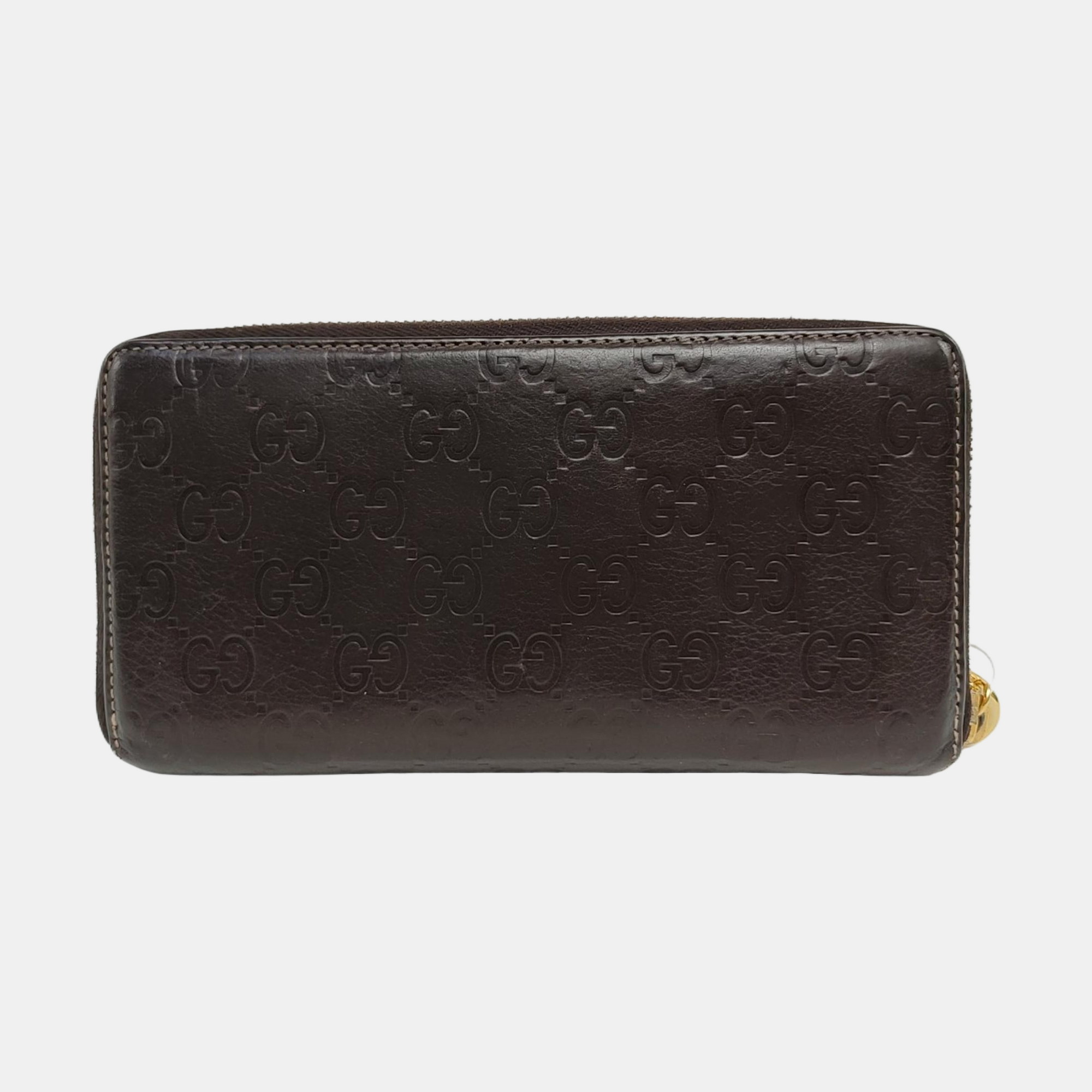 Ligne Shima Monogram Calfskin Brown Wallet