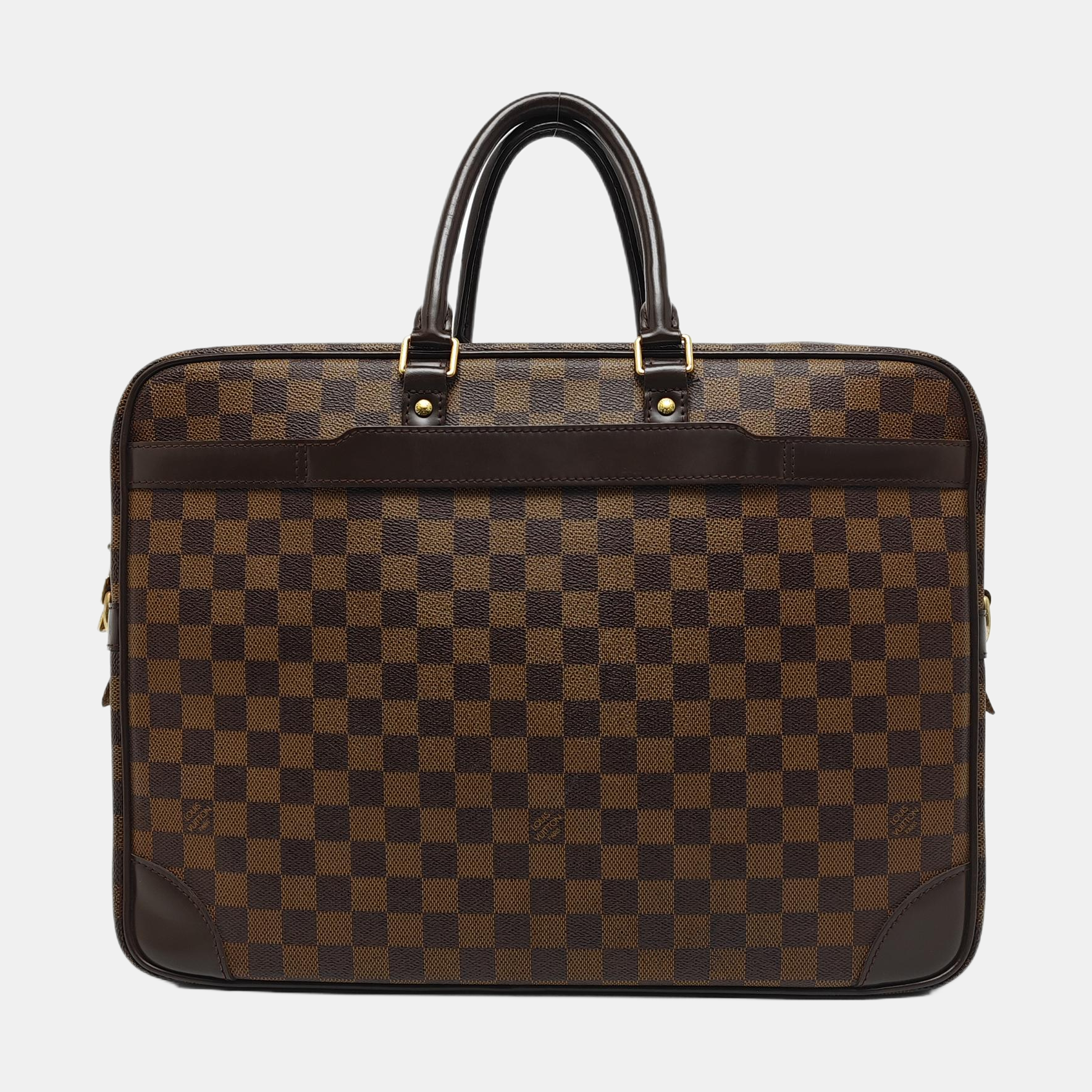 PORTE-DOCUMENTS GM Damier Ebene Coated Canvas Brown