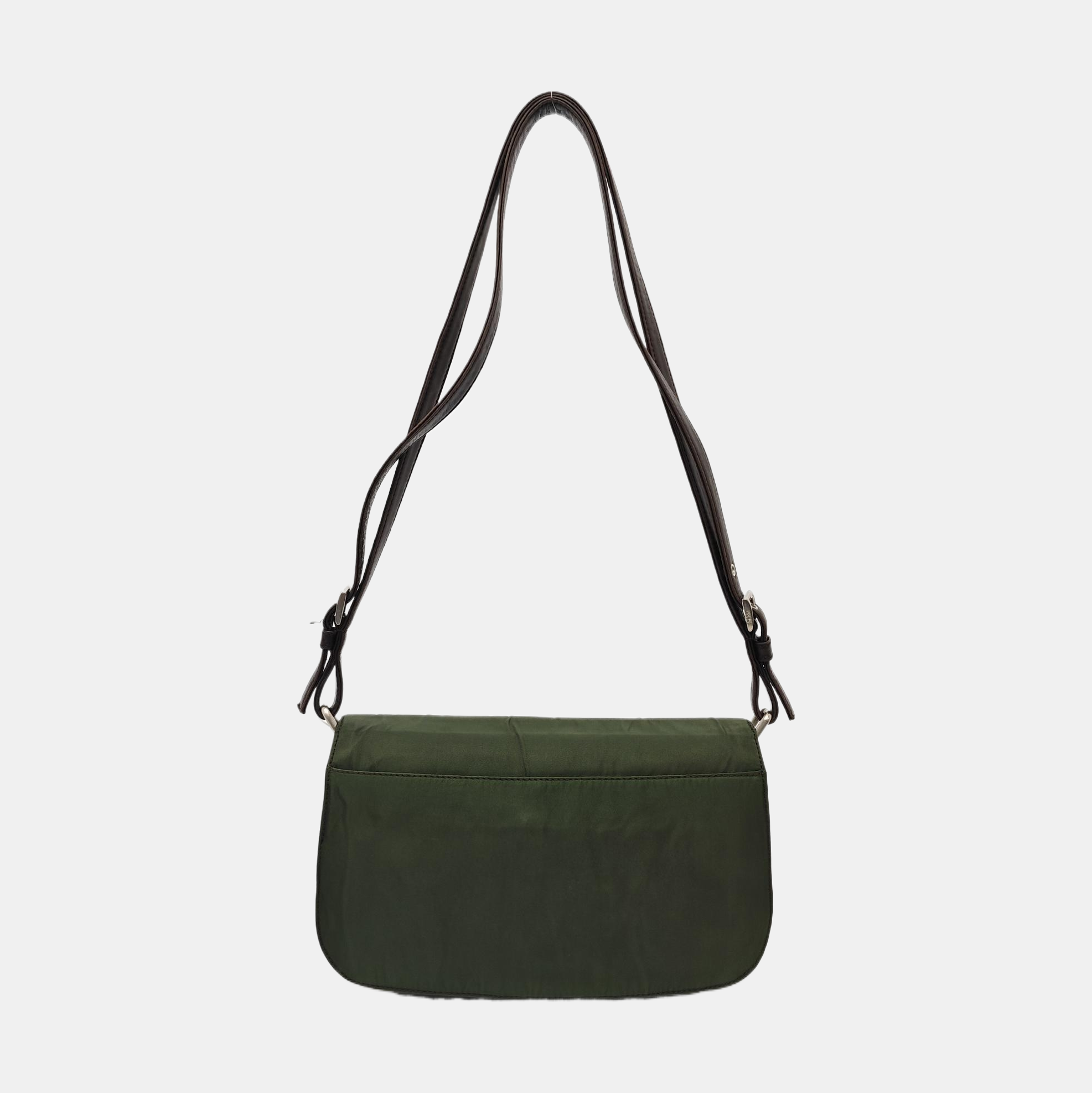 Nylon Shoulder Bag Green