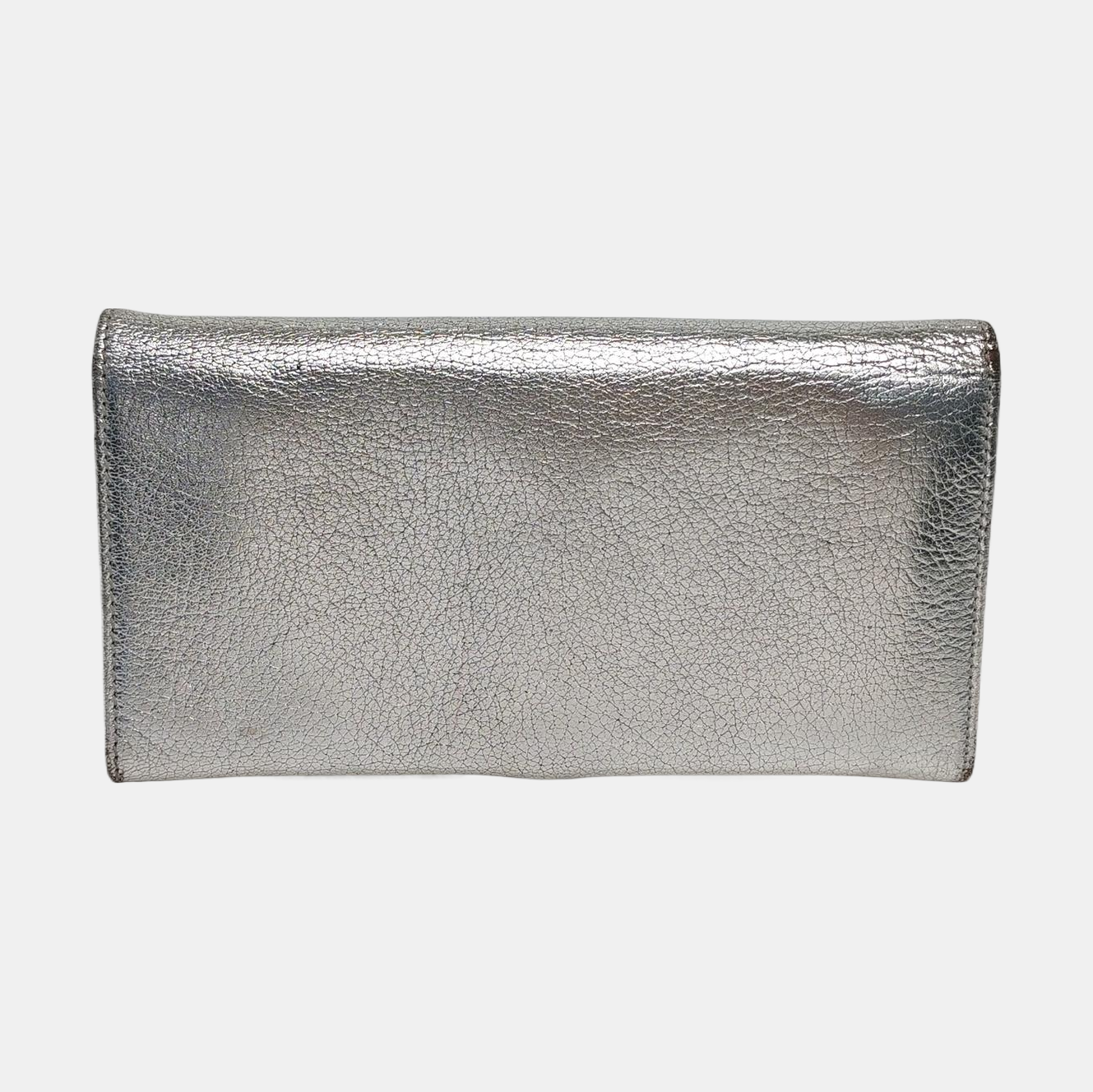 Authenticated pre-owned  Gancini Calfskin Silver Wallet - Wallet at Looply