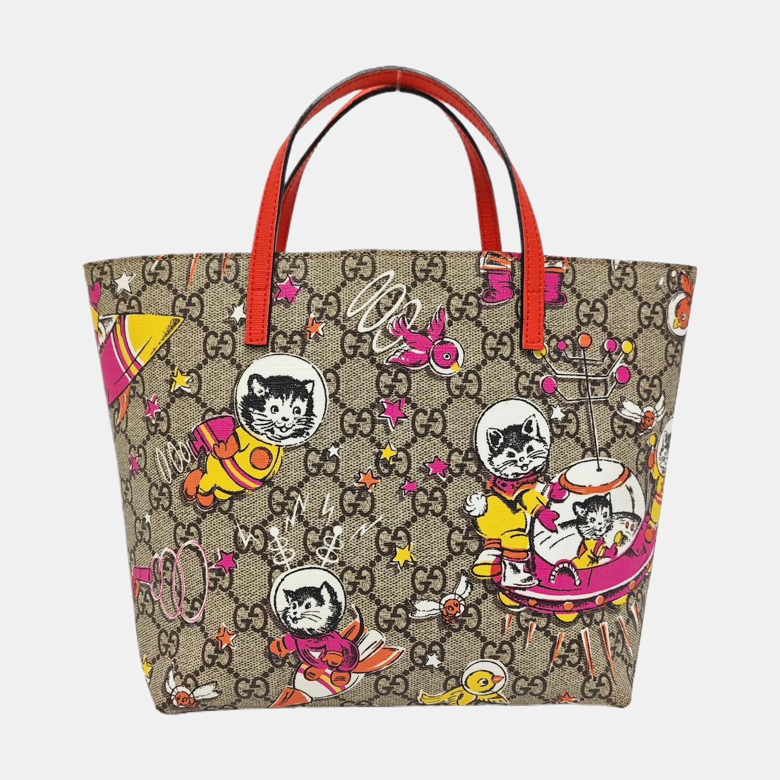 Monogram Coated Canvas Tote Bag Beige