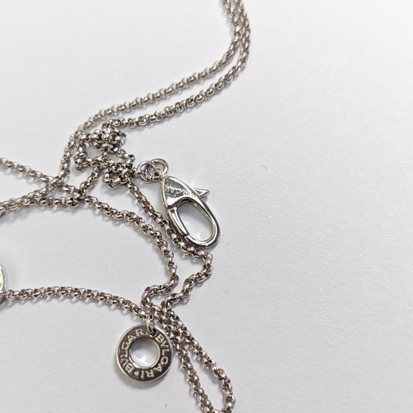 B.ZERO1 18k White Gold Silver Necklace