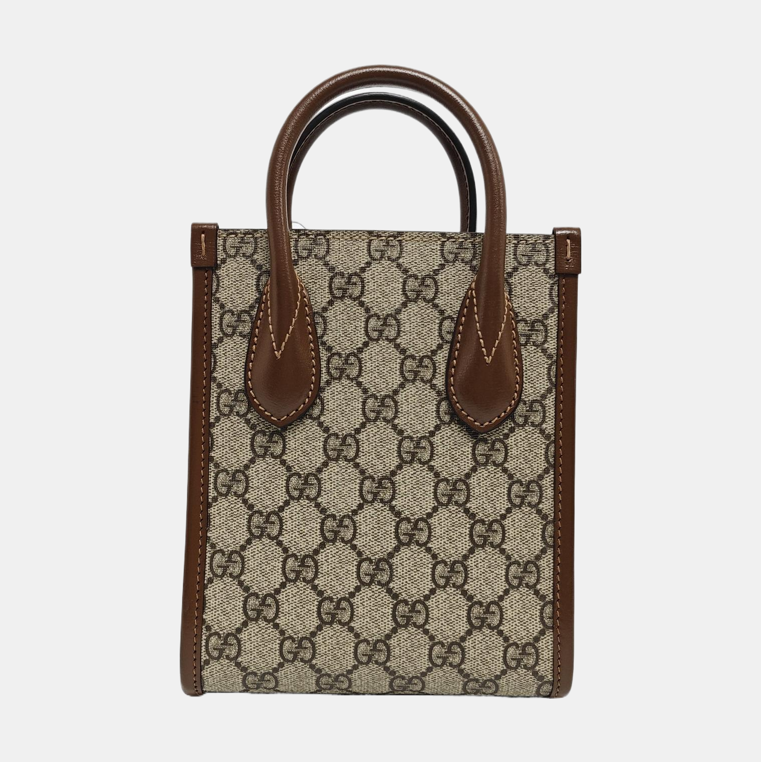 Retro Mini Monogram Coated Canvas Beige