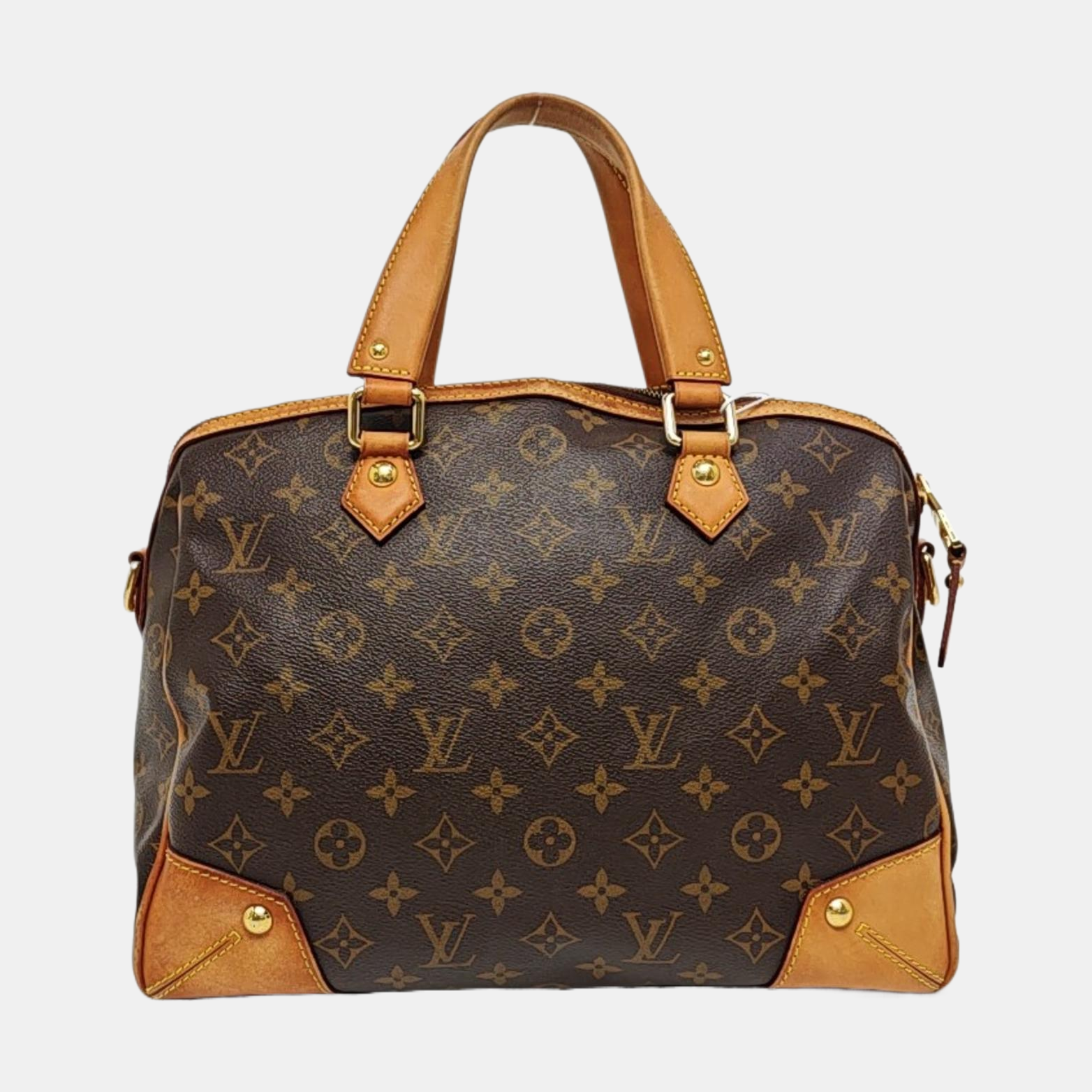 RETIRO NM Monogram Coated Canvas Brown