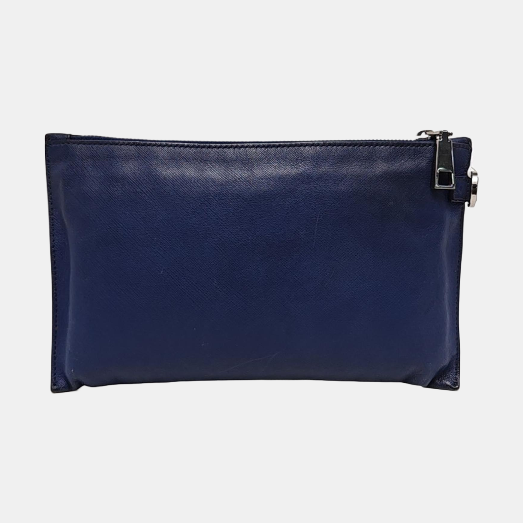 Leather Clutch Blue