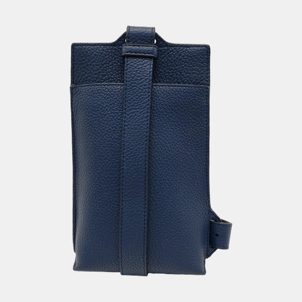 T Pouch Calfskin Blue