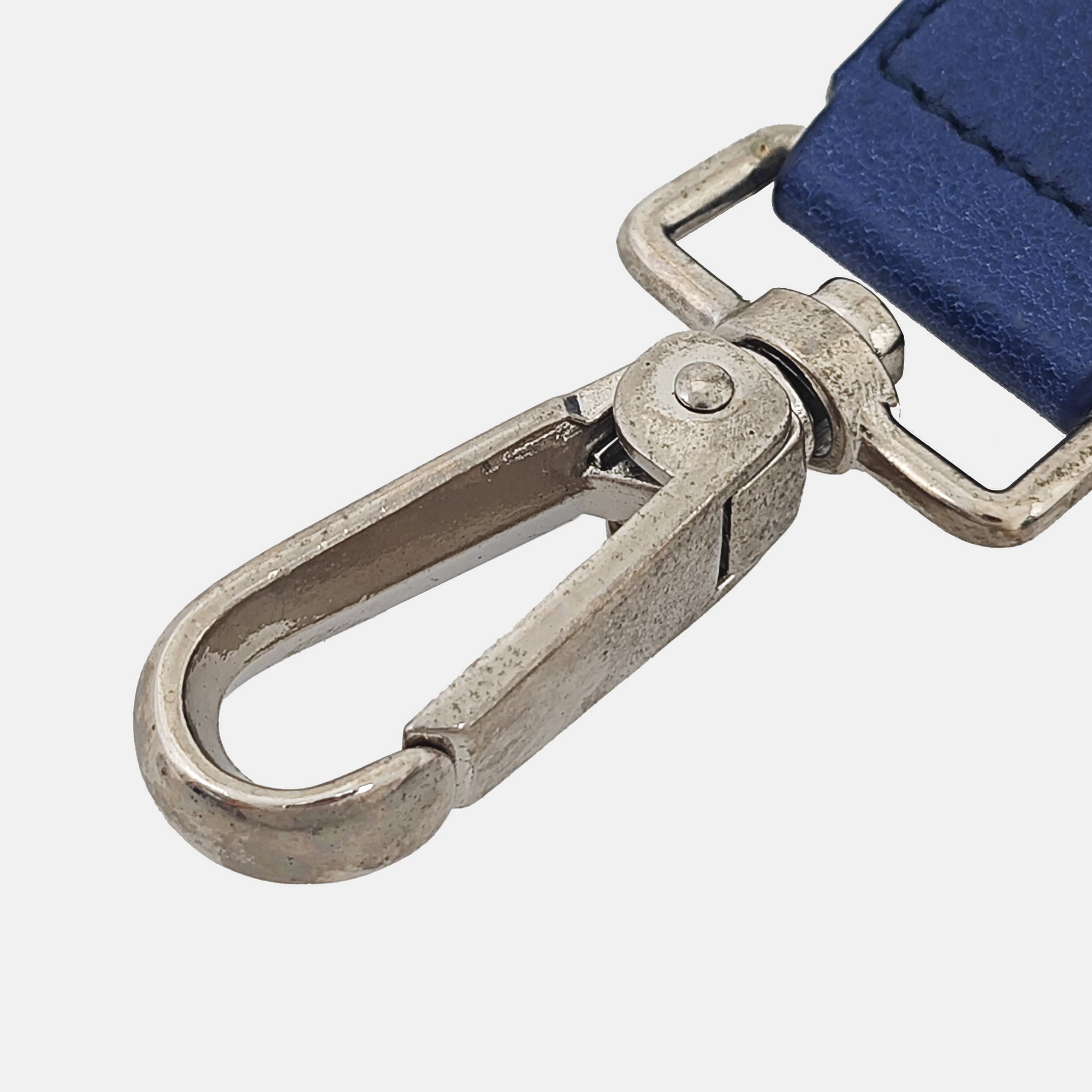Leather Bag Strap Blue