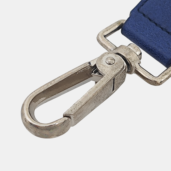 Leather Bag Strap Blue