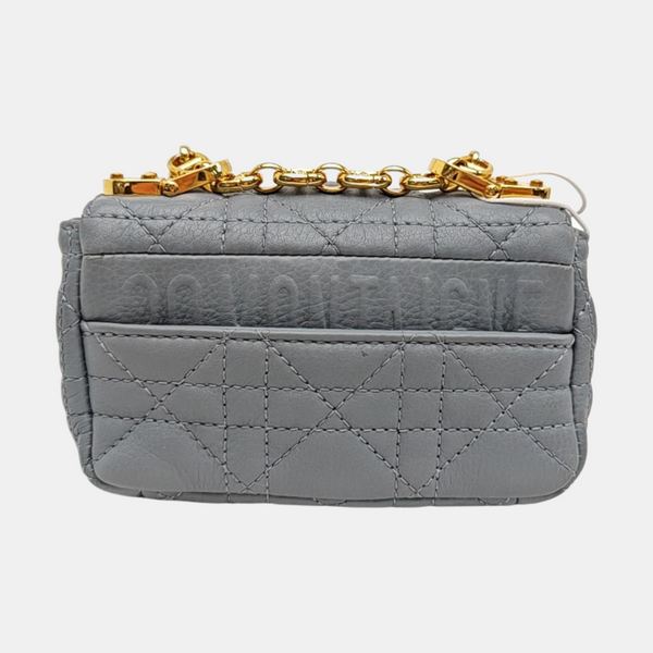 Dior Caro Super Mini Calfskin Blue