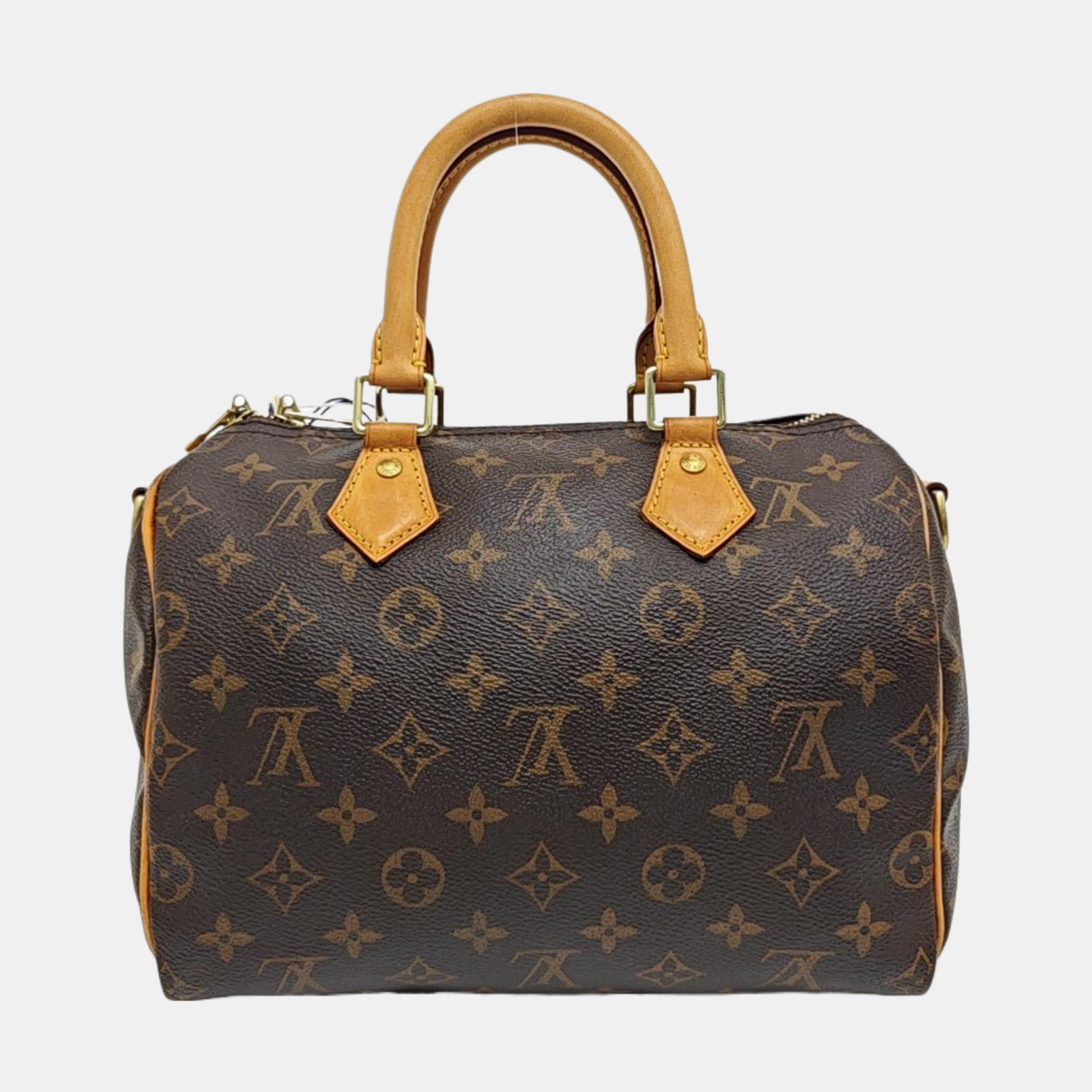 SPEEDY 25 Monogram Coated Canvas Brown