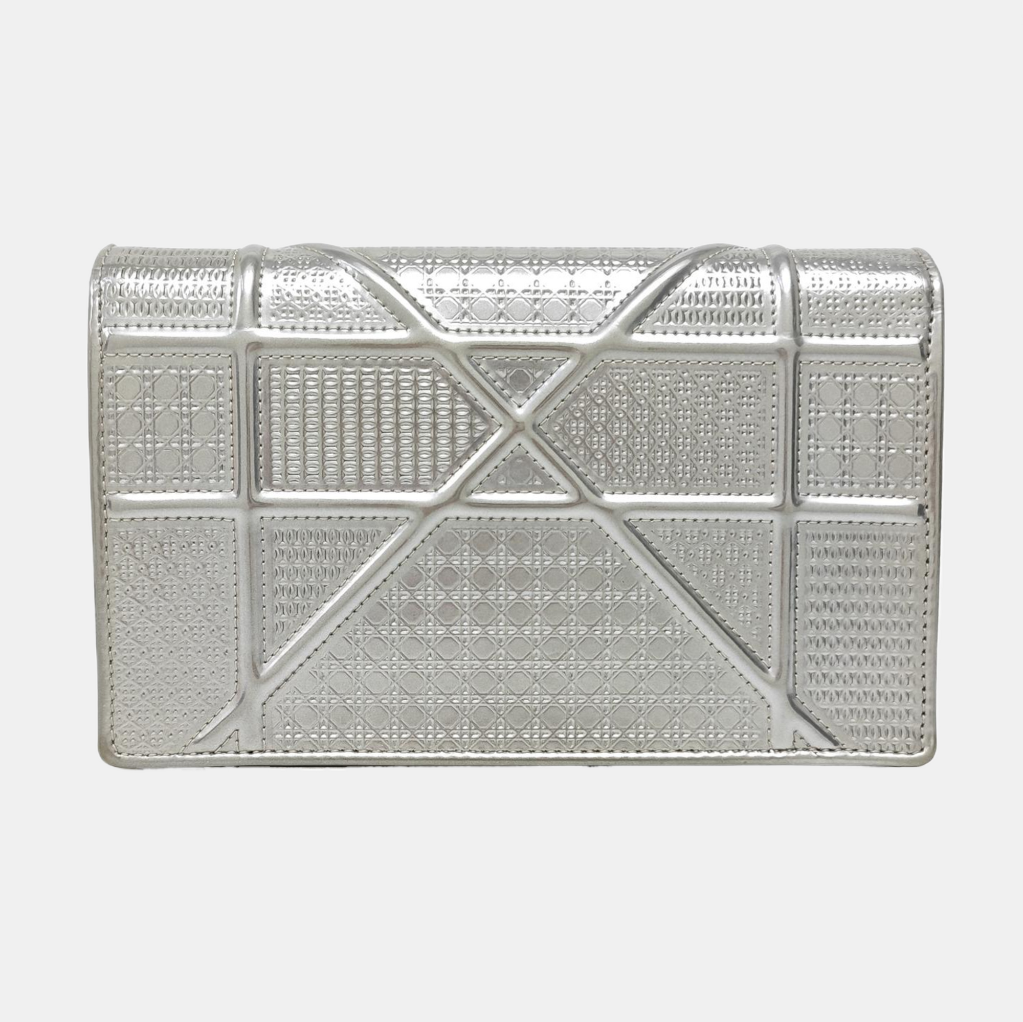 Diorama Cannage Calfskin Silver