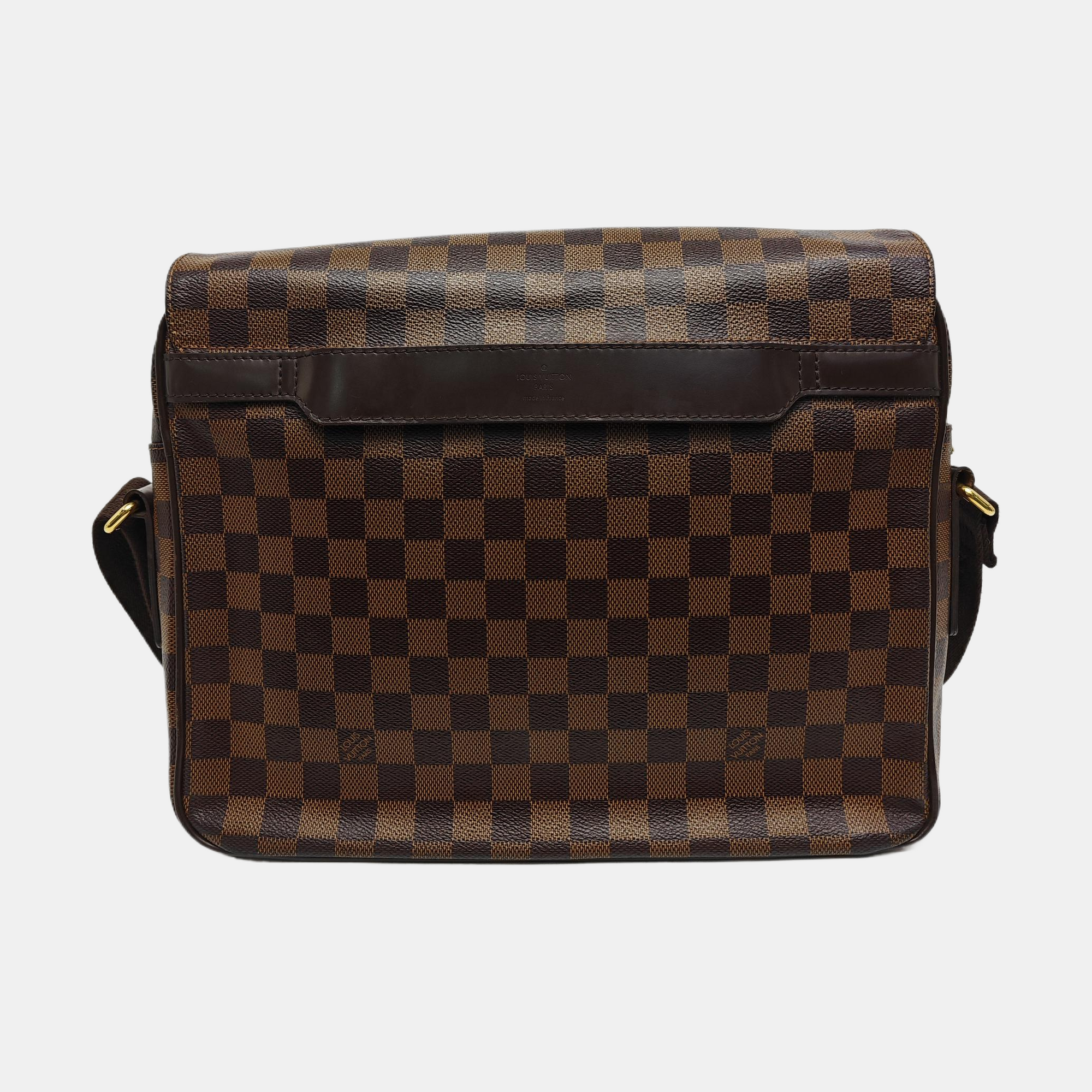 SHELTON MM Damier Ebene Coated Canvas Brown