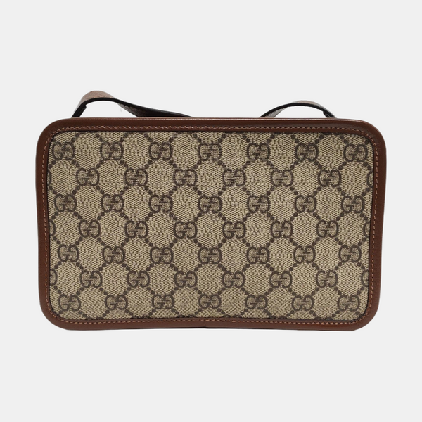 GG Supreme Mini Monogram Coated Canvas Beige
