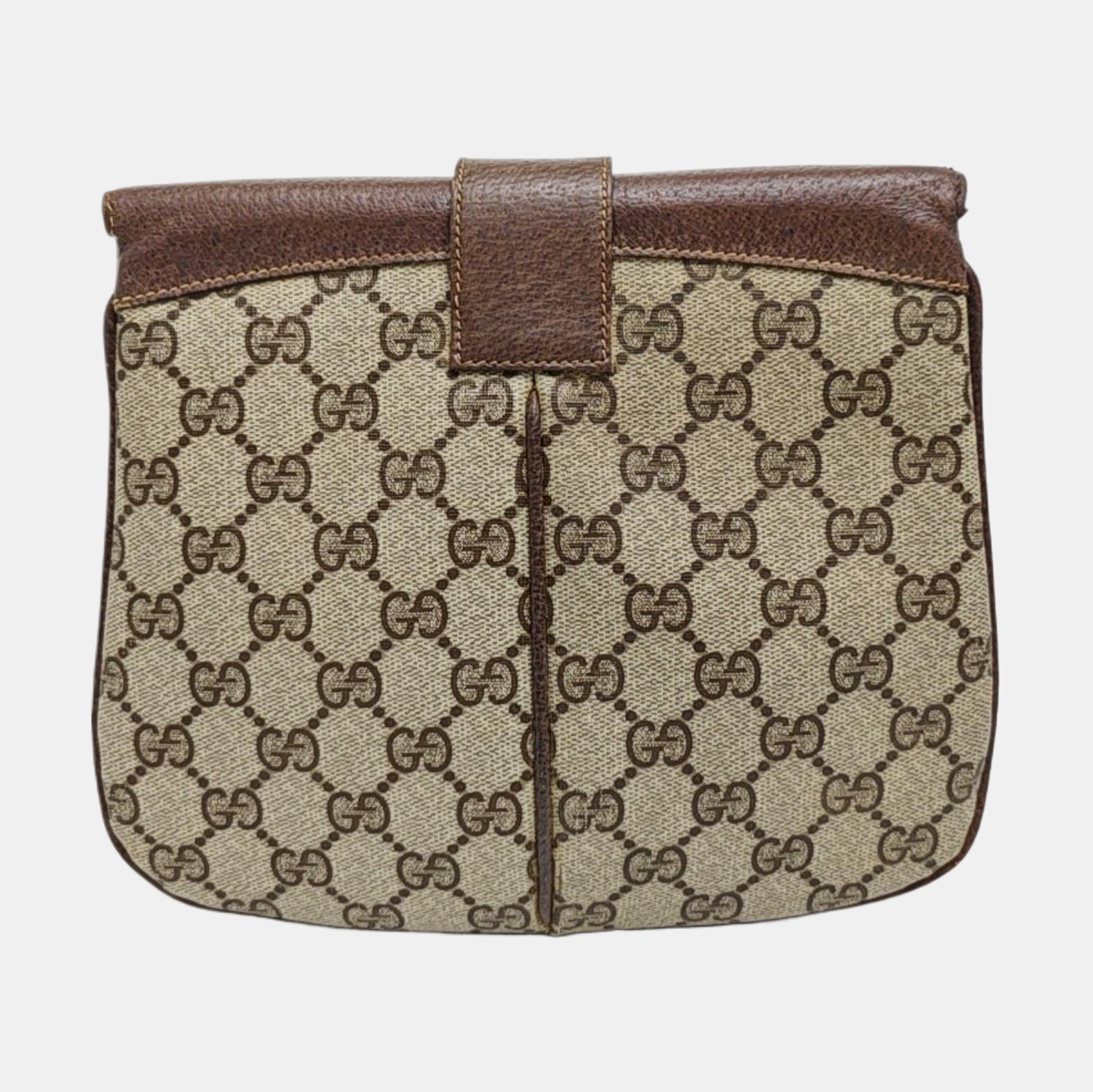 Monogram Coated Canvas Shoulder Bag Beige