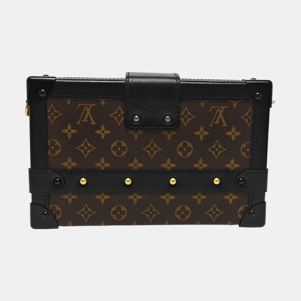 PETITE MALLE Monogram Coated Canvas Brown