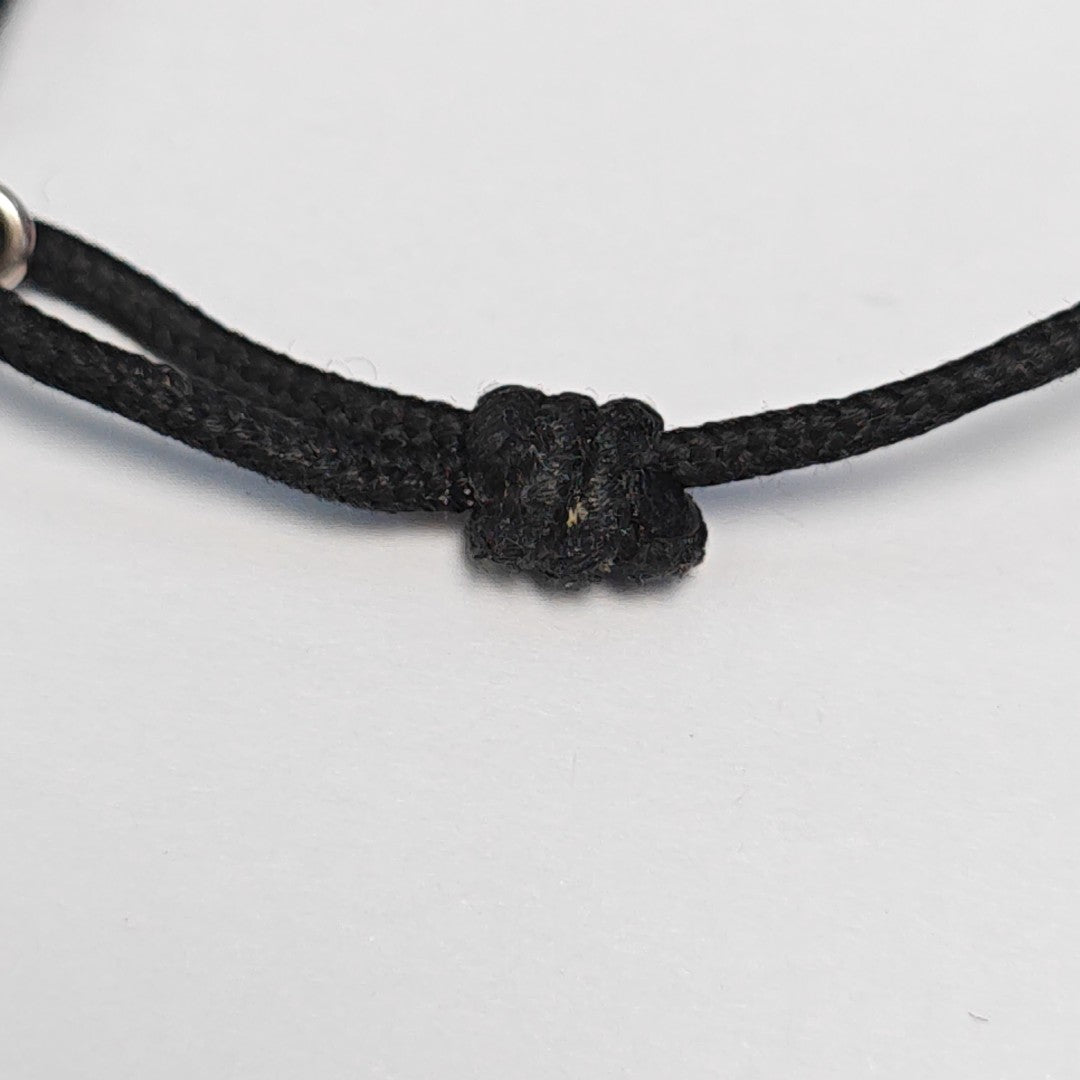 SILVER LOCKIT X VIRGIL ABLOH Fabric Black Bracelet