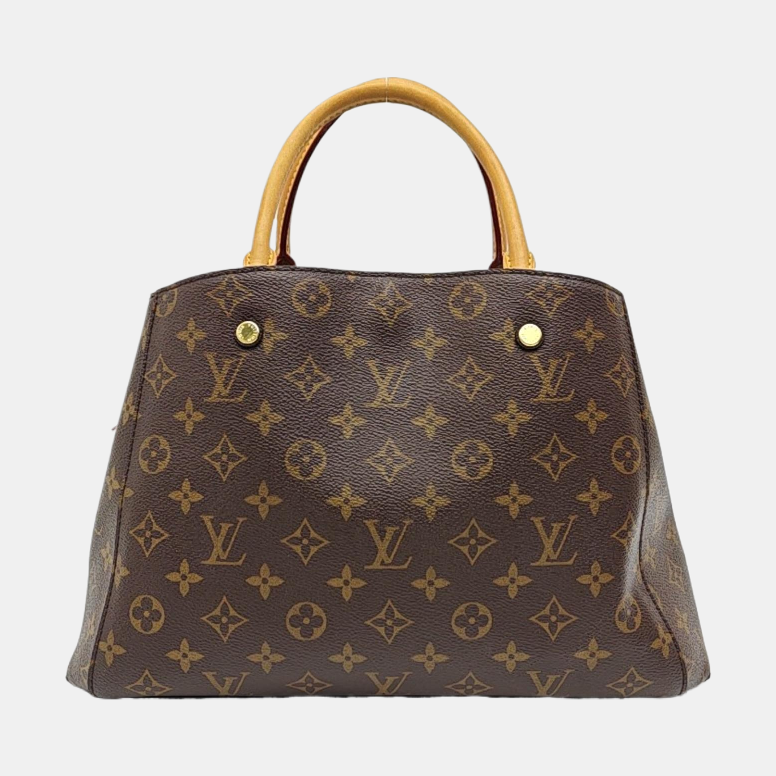 MONTAIGNE Monogram Coated Canvas Brown