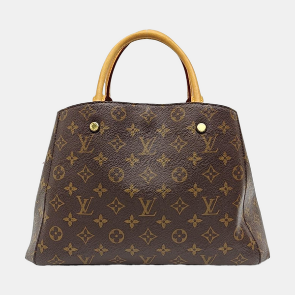 MONTAIGNE Monogram Coated Canvas Brown
