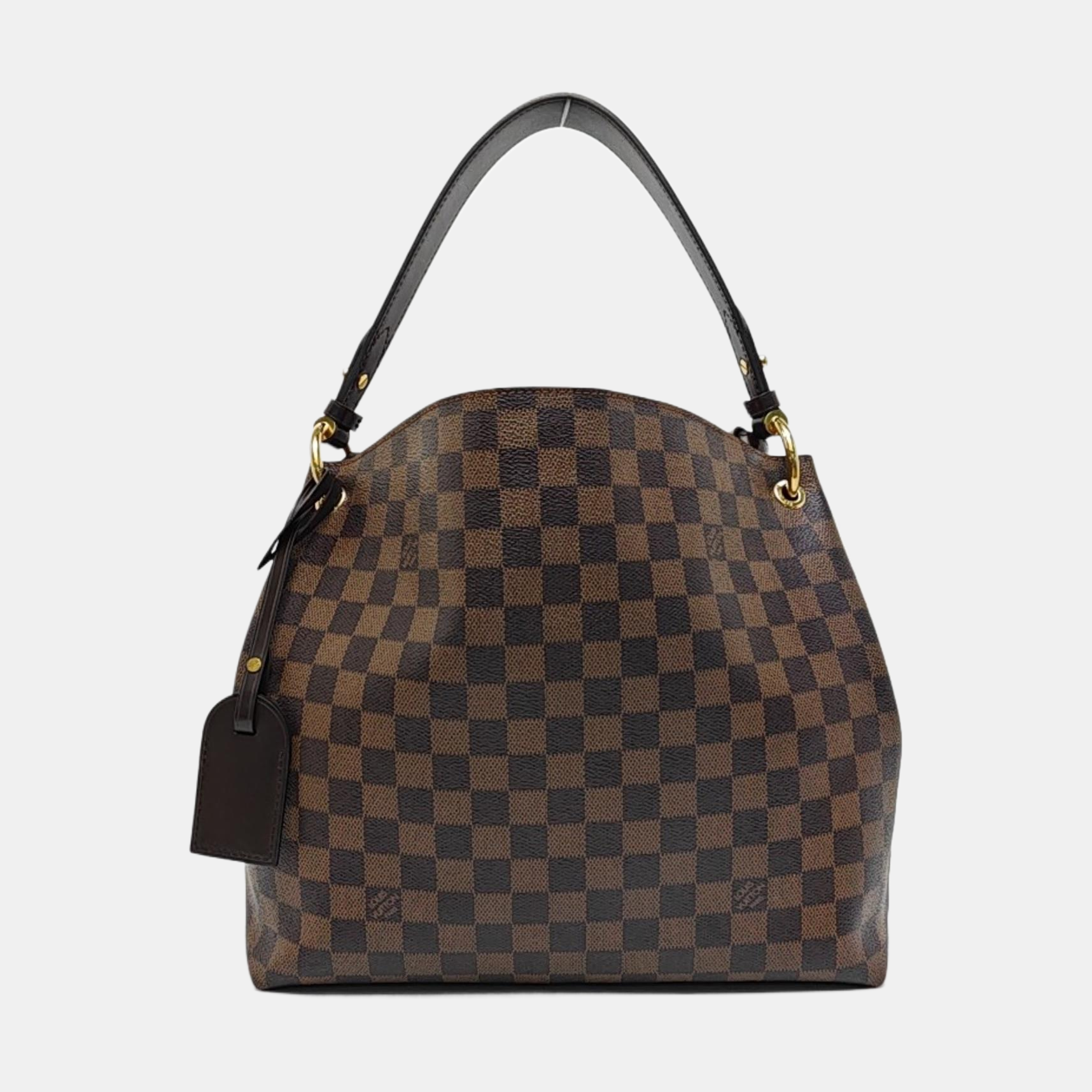 GRACEFUL PM Damier Ebene Coated Canvas Brown