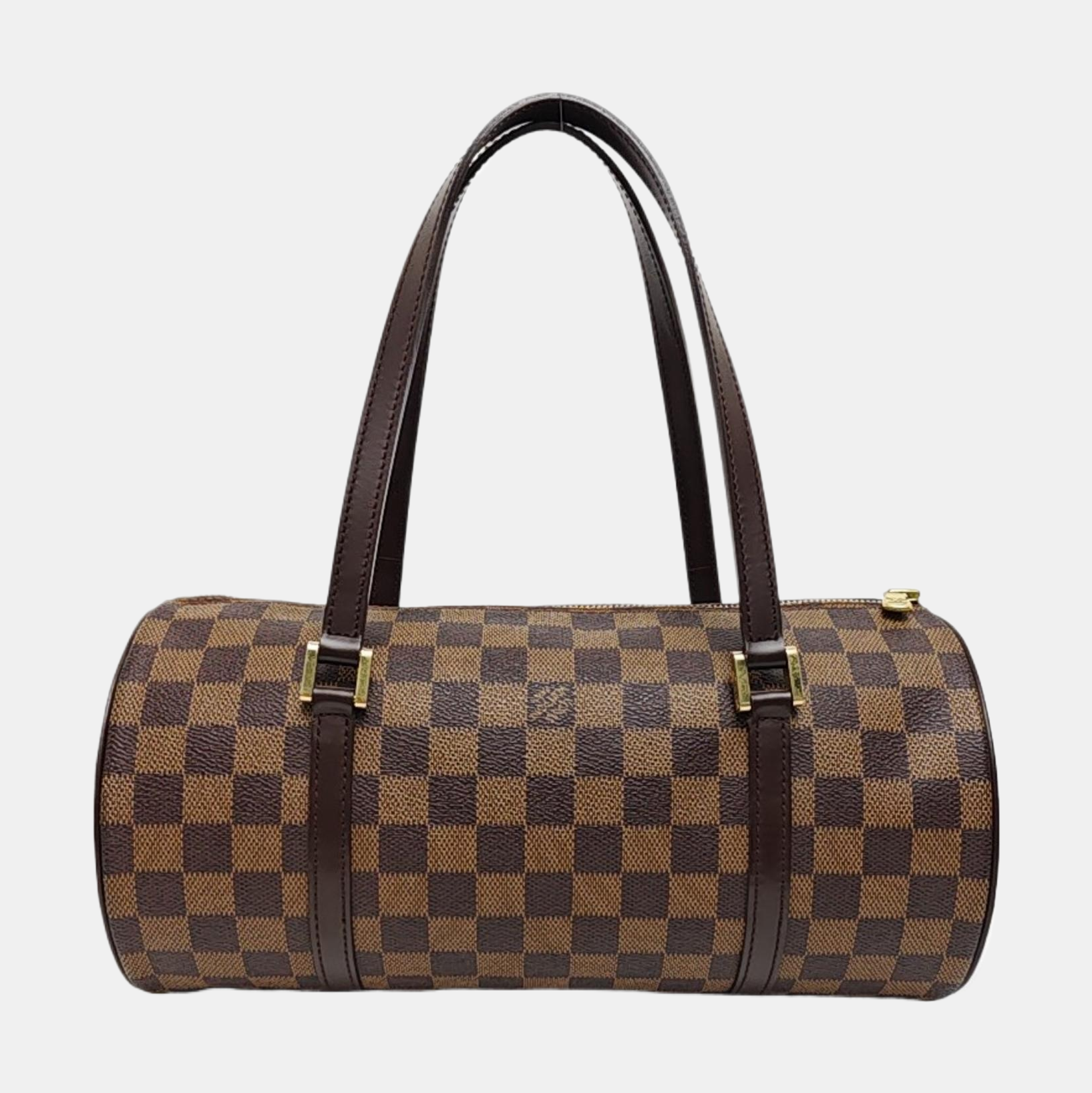 PAPILLON 30 Damier Ebene Coated Canvas Brown