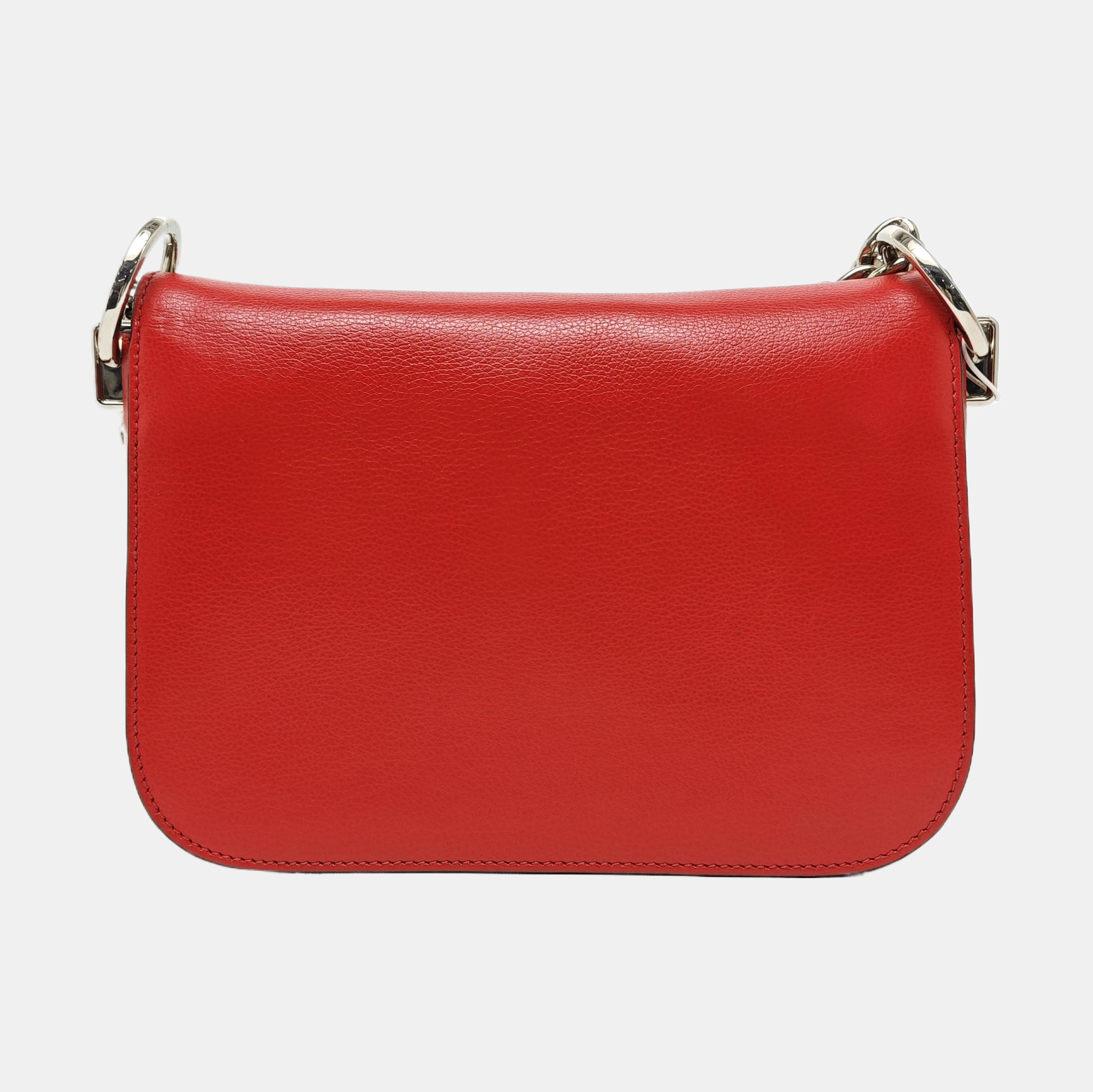 Calfskin Shoulder Bag Red