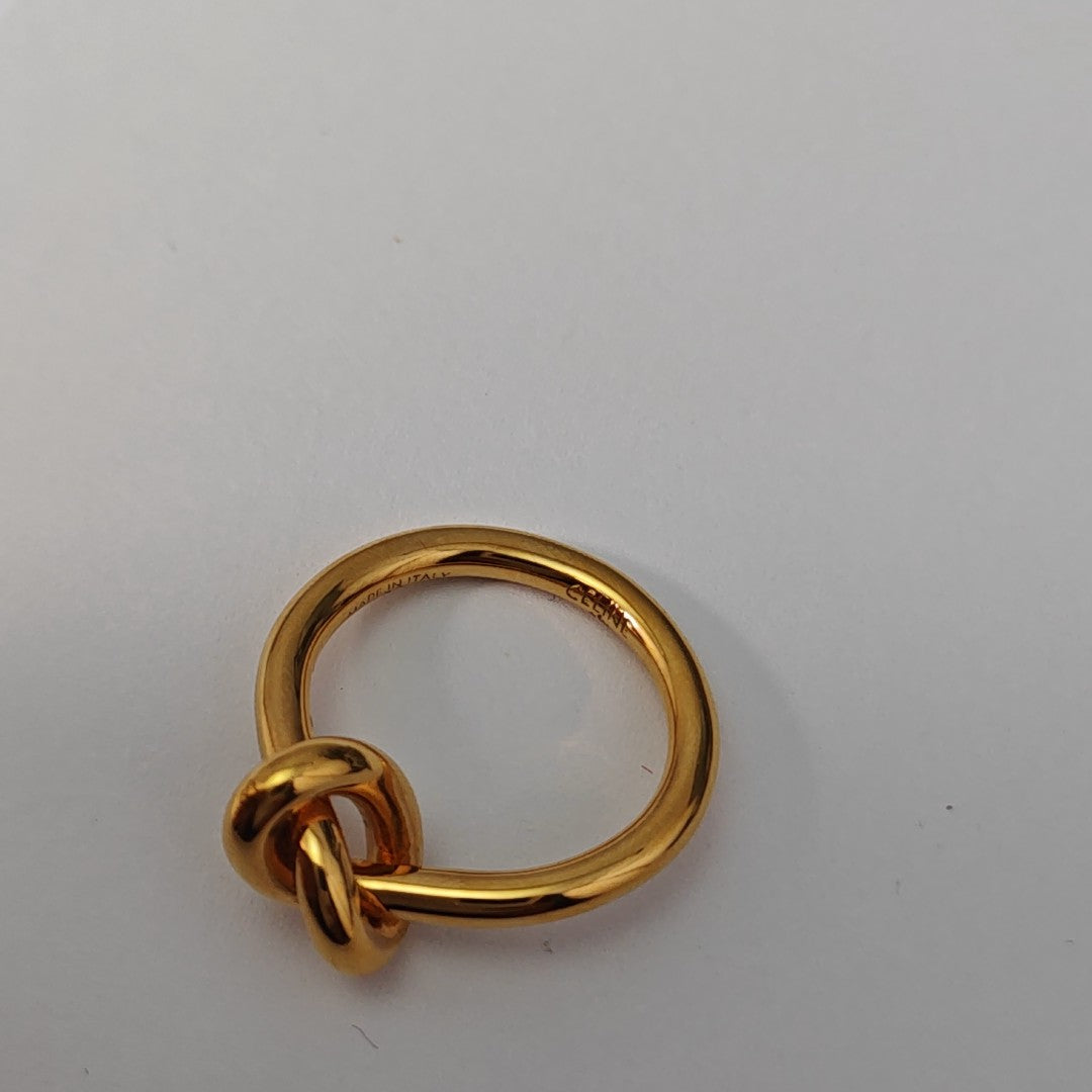 KNOT Metal Gold Ring EU 50