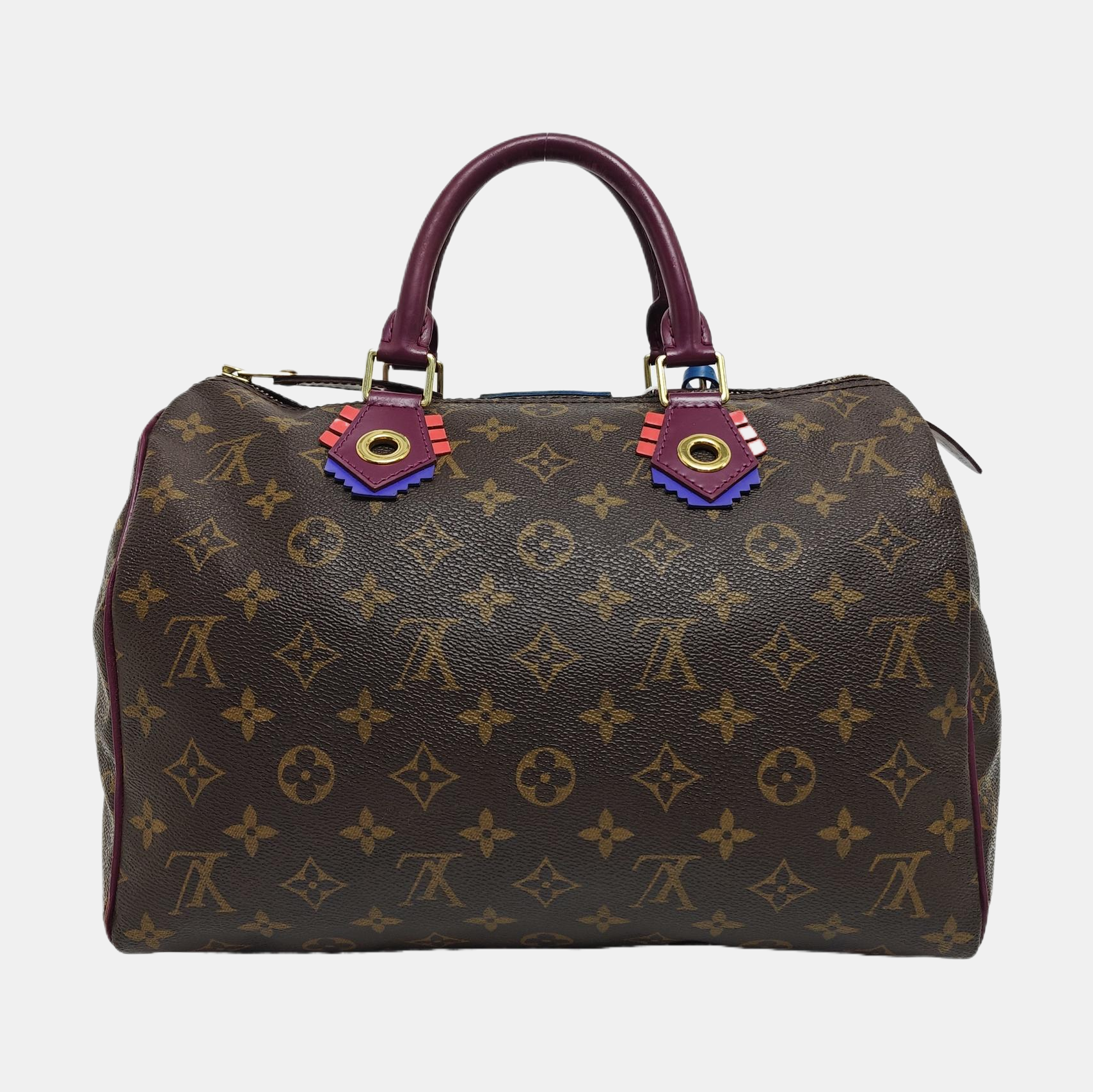 SPEEDY 30 Monogram Coated Canvas Brown