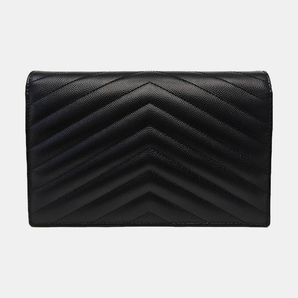 MONOGRAM WOC Chevron Calfskin Black