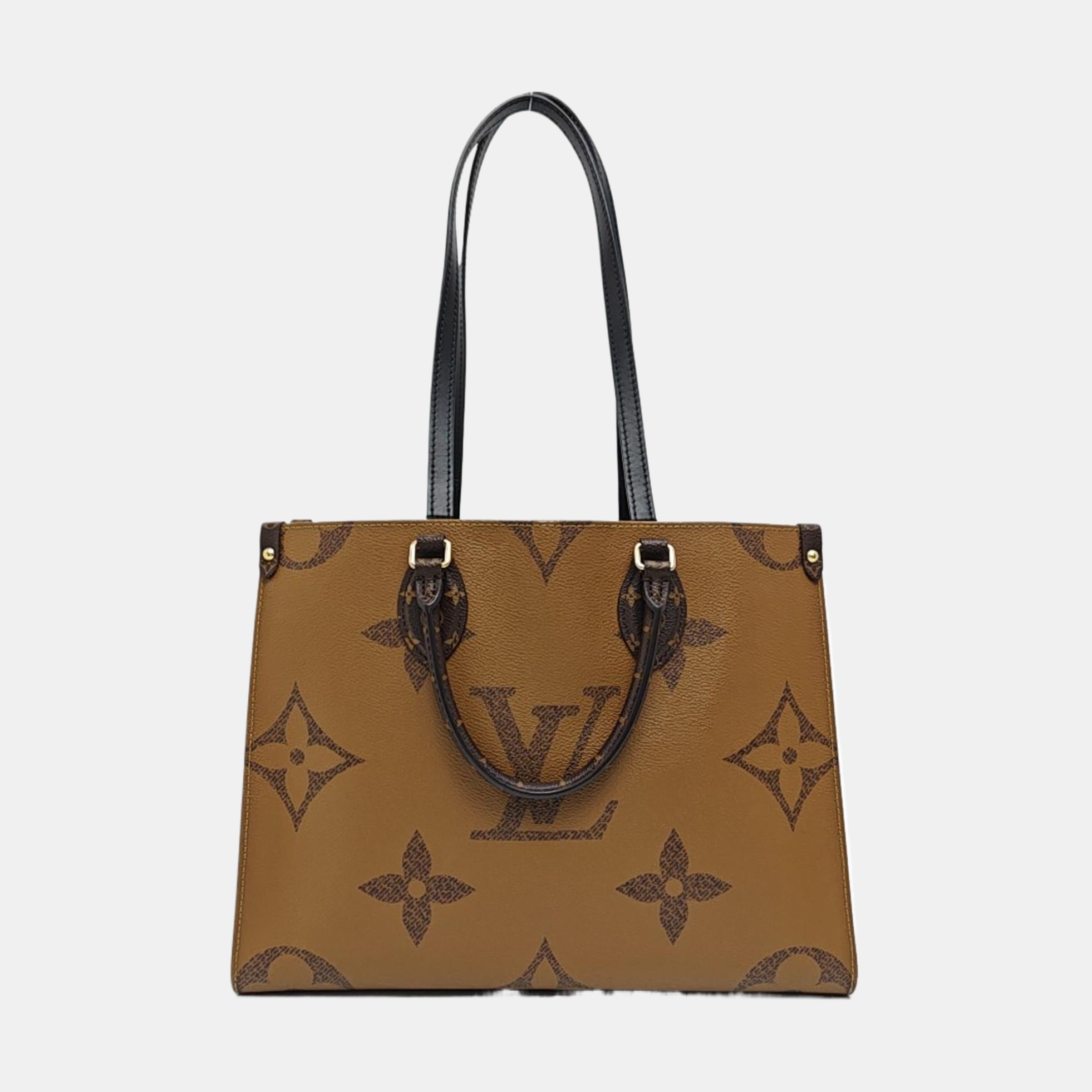 ONTHEGO MM Monogram Coated Canvas Brown