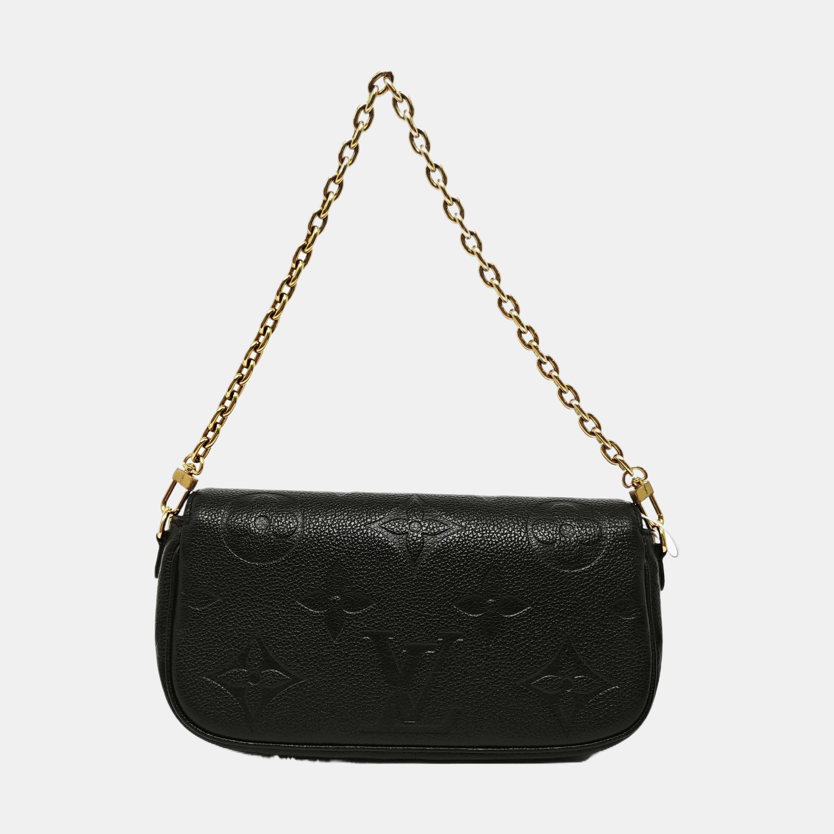 IVY Monogram Calfskin Black