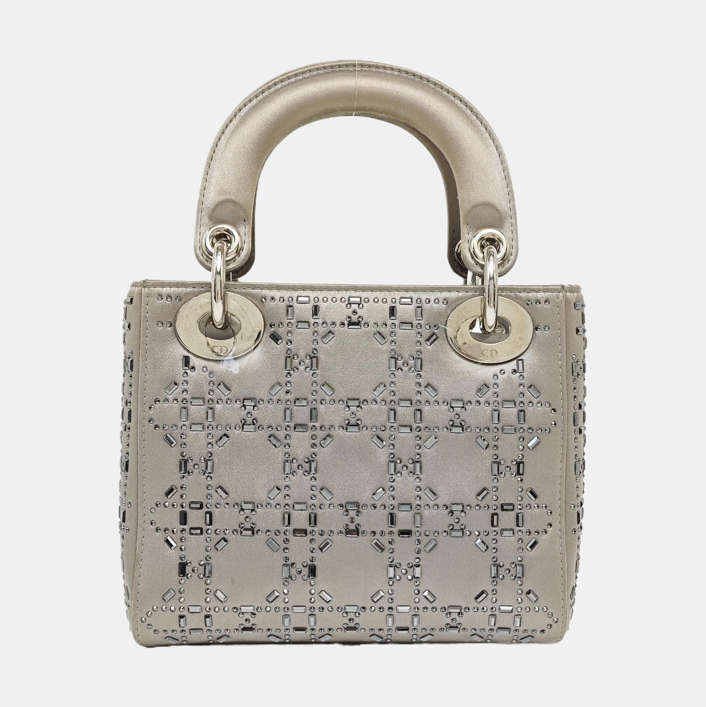 Lady Dior Mini Calfskin Gray