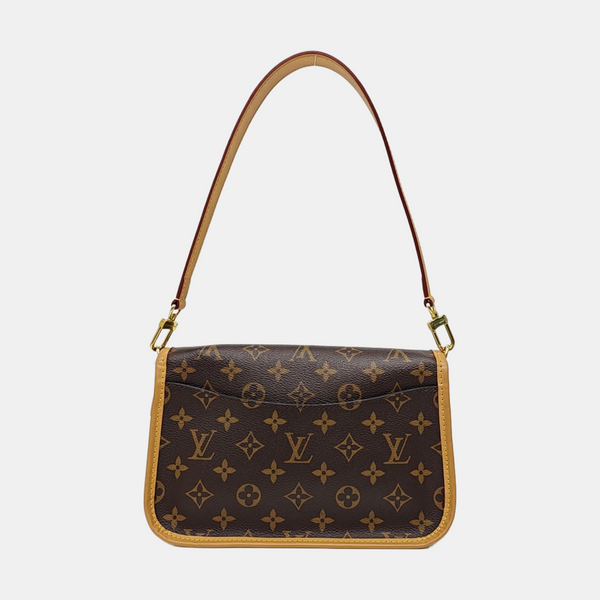 DIANE Monogram Coated Canvas Brown