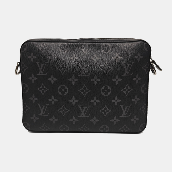 TRIO Monogram Coated Canvas Gray