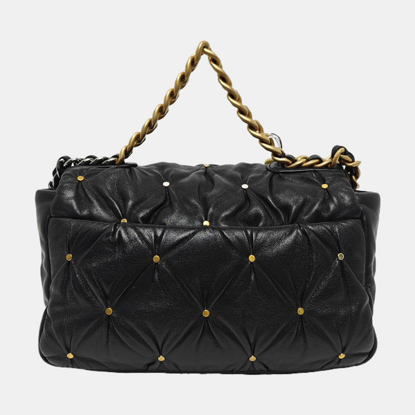 CHANEL 19 Small Quilted Lambskin Black