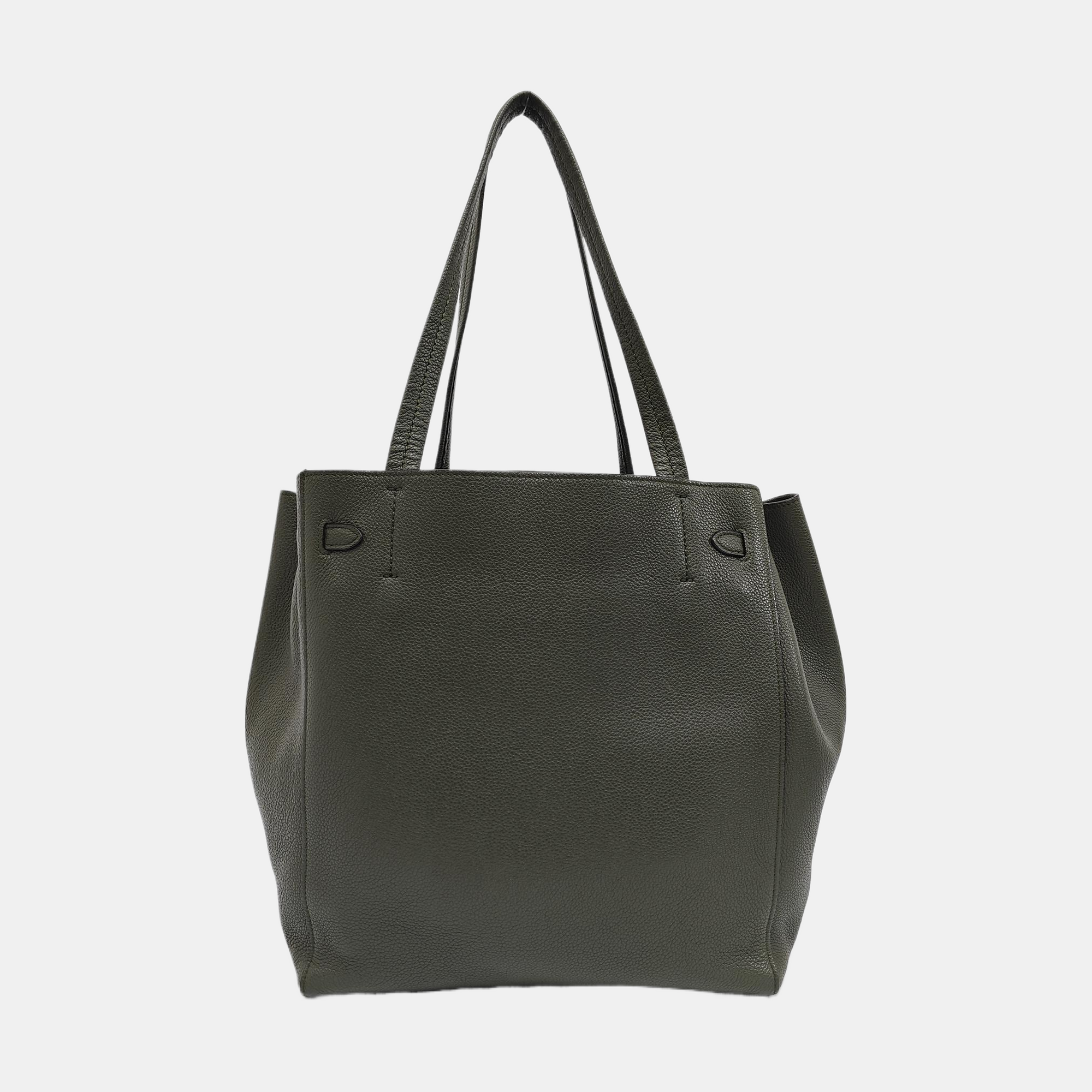 CABAS PHANTOM Small Calfskin Green