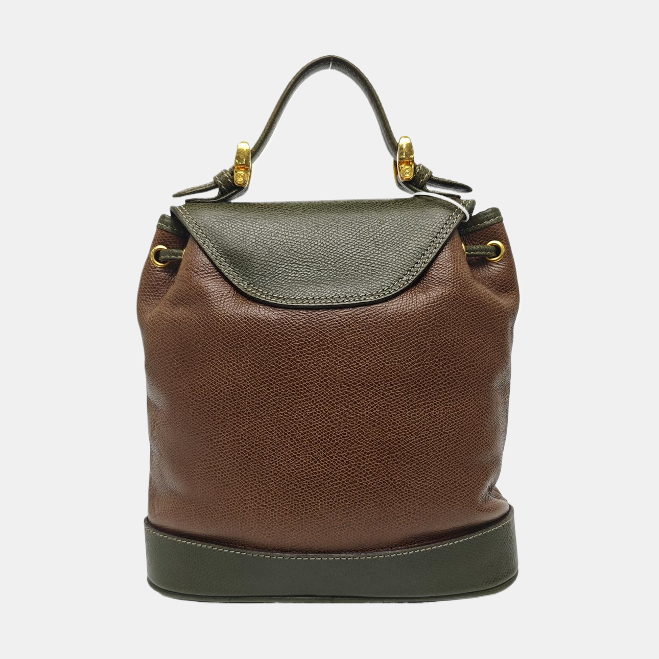 Calfskin Top Handle Bag Brown