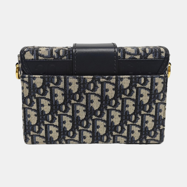 30 Montaigne Mini Oblique Canvas Blue