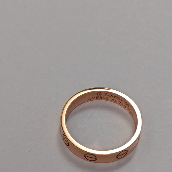 Anillo LOVE oro rosa de 18 quilates Talla EU 50