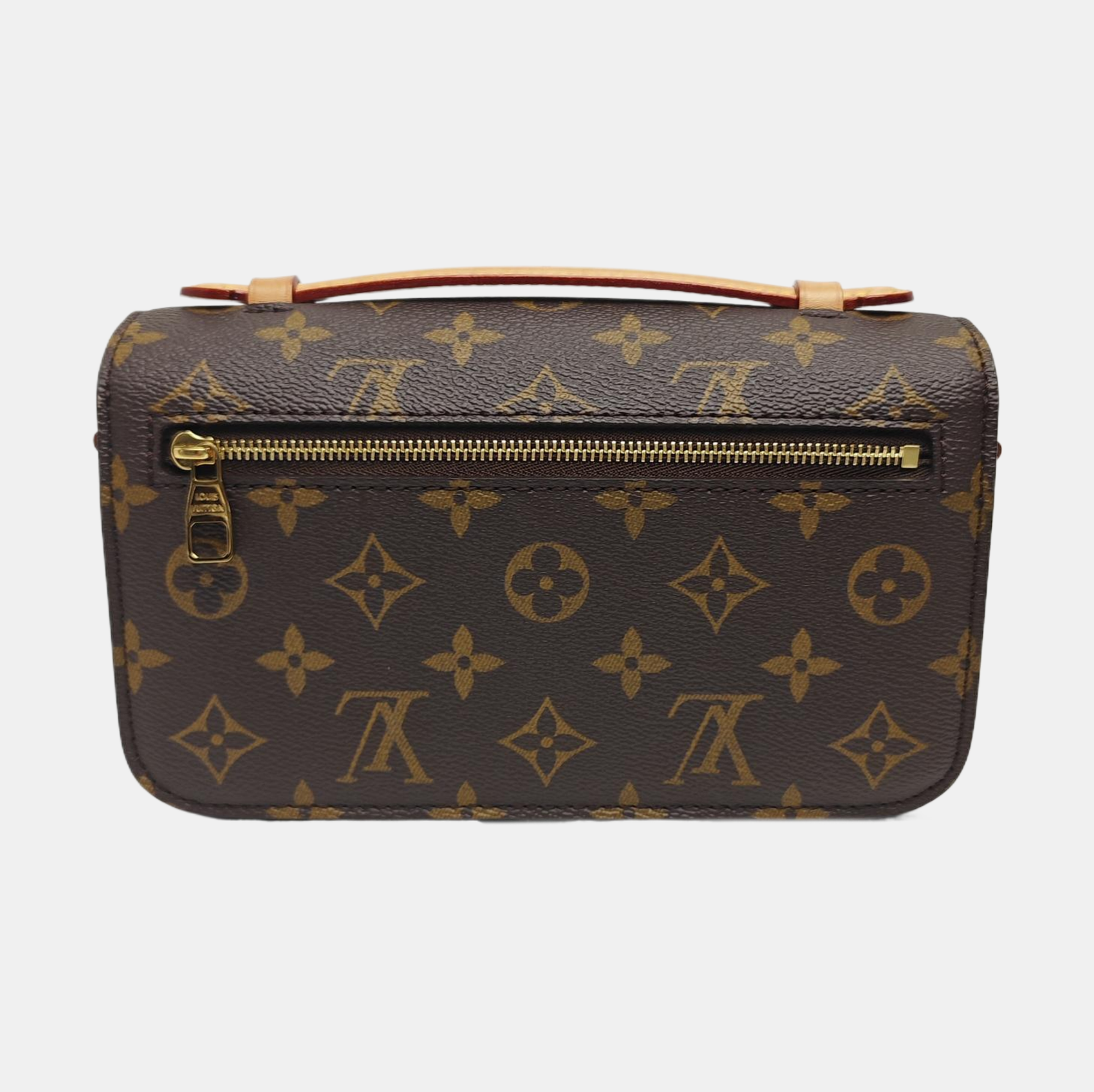 MÉTIS EAST WEST Monogram Coated Canvas Brown