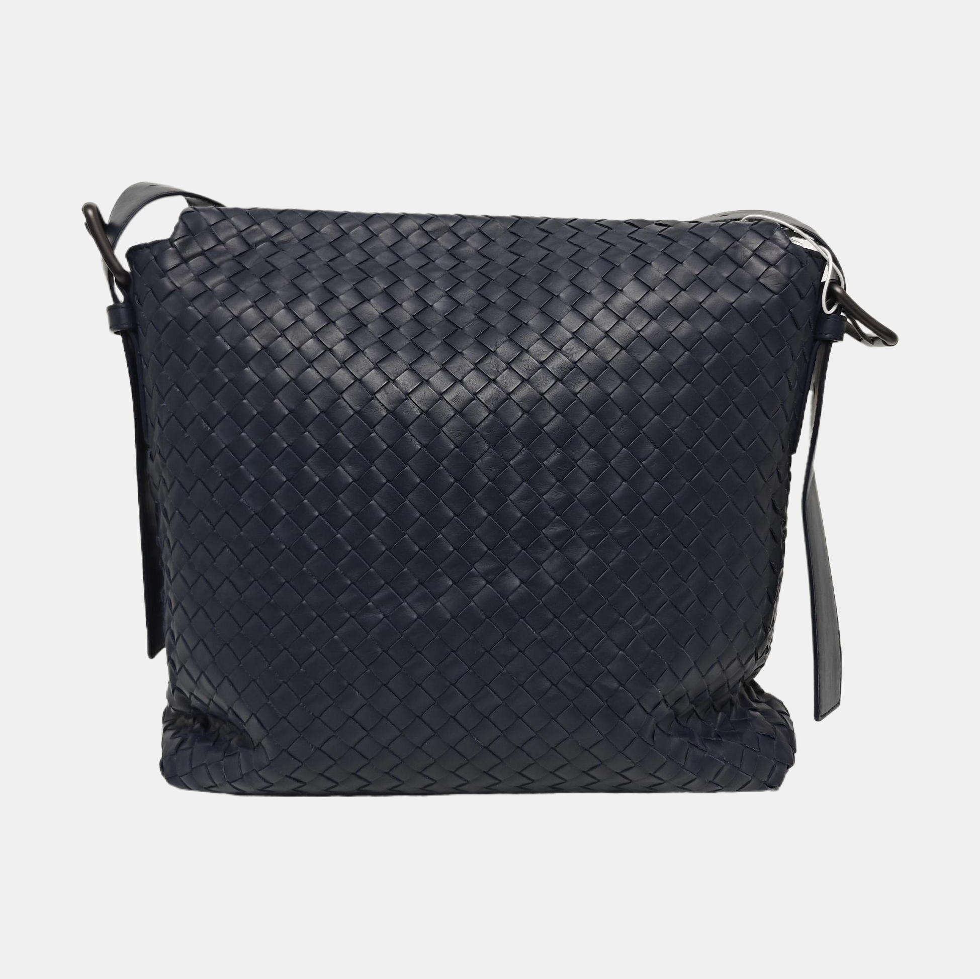 Calfskin Shoulder Bag Blue