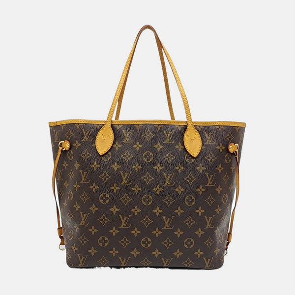 NEVERFULL MM Monogram Coated Canvas Brown