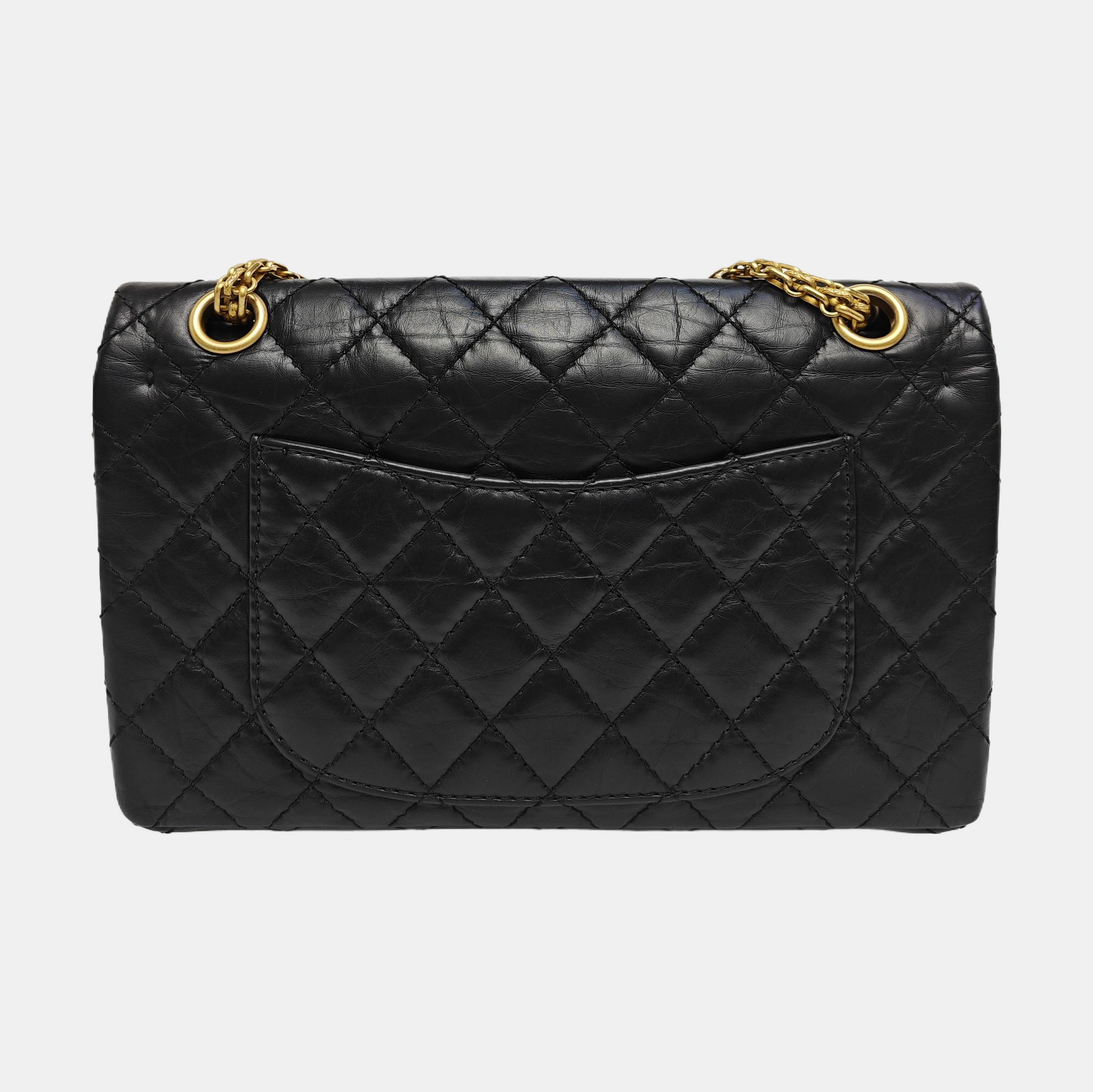 2.55 225 (small) Quilted Calfskin Black