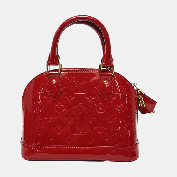 ALMA BB Monogram Patent Leather Red