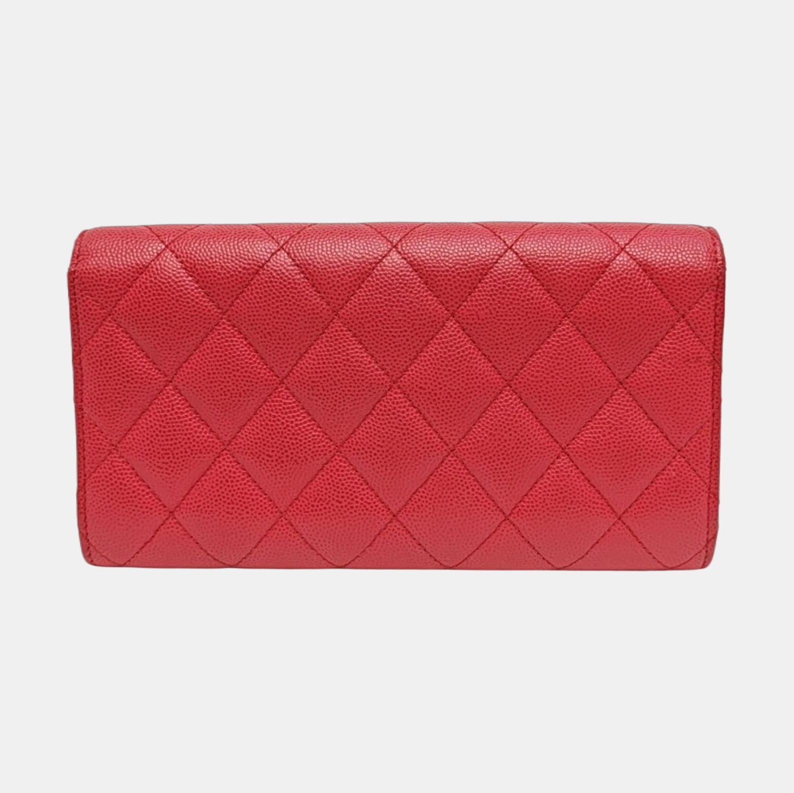 Cartera rosa de piel de cordero acolchada CLÁSICA CON SOLAPA