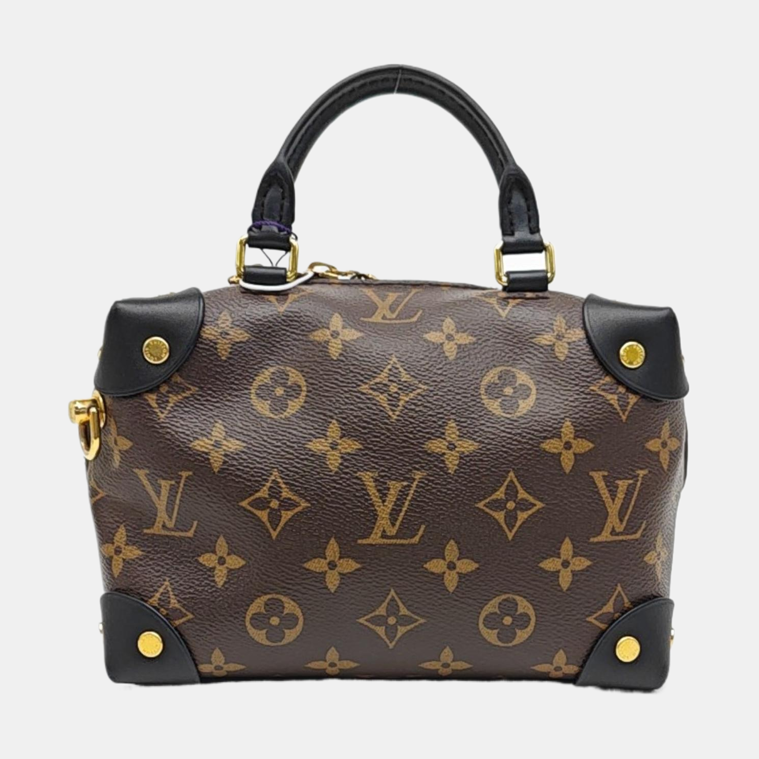 PETITE MALLE Monogram Coated Canvas Brown