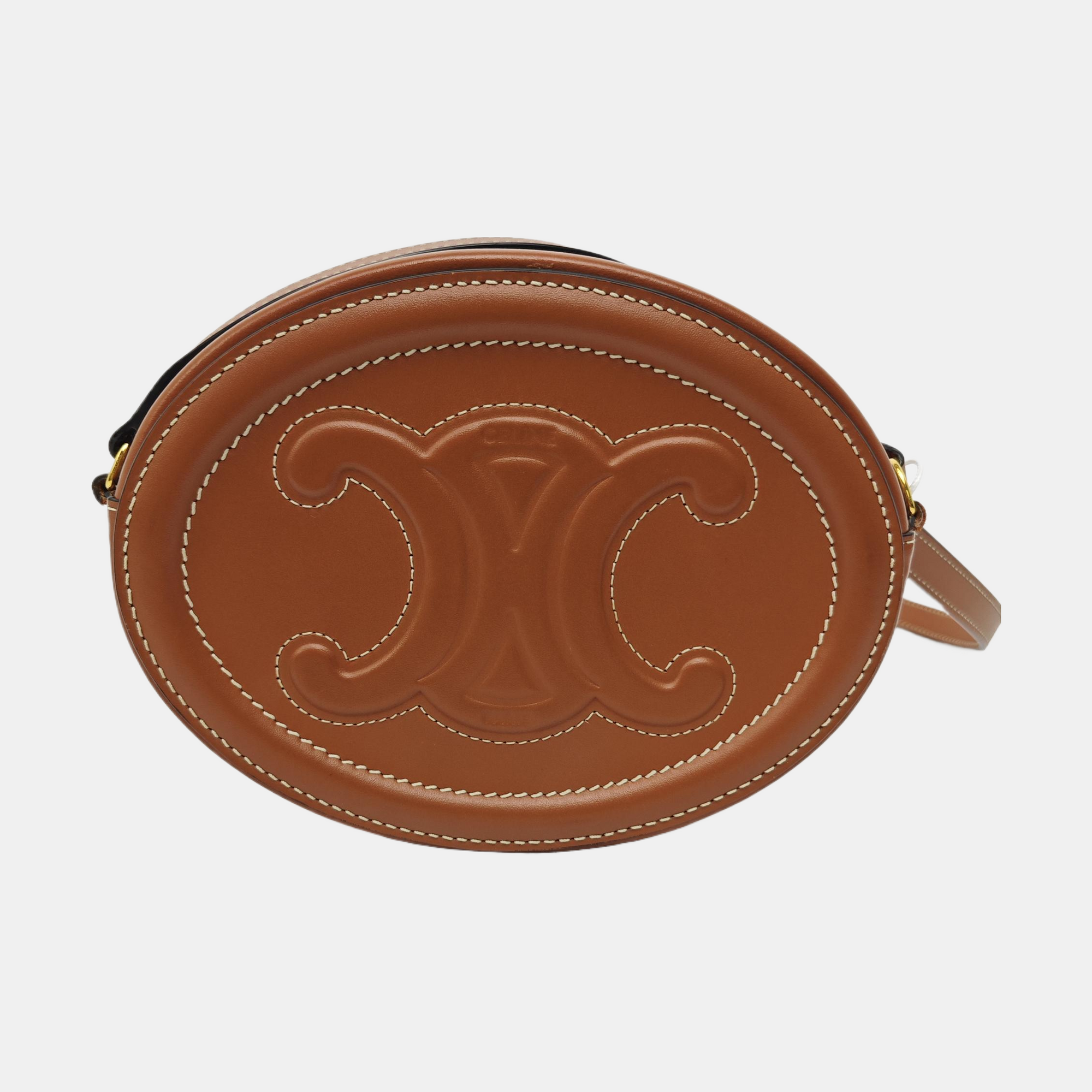TRIOMPHE Small Calfskin Brown